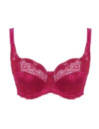 Panache Clara Full Cup Bra 7255 Underwired Non Padded Bra Orchid Red - Orchid Red