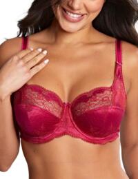 Panache Clara Full Cup Bra 7255 Underwired Non Padded Bra Orchid Red - Orchid Red