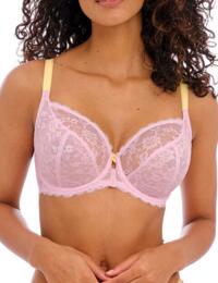 Freya Offbeat Underwired Plunge Bra 5452 Non Padded Bra Maroon - Macaron