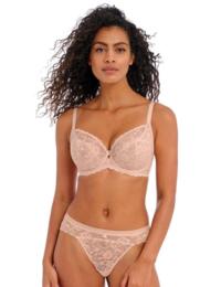 Freya Offbeat Underwired Plunge Bra 5452 Non Padded Bra Natural Beige - Natural Beige