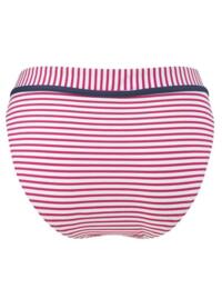 Cleo by Panache Lucille Classic Bikini Brief CW0069 Strawberry/Blue/White - Strawberry