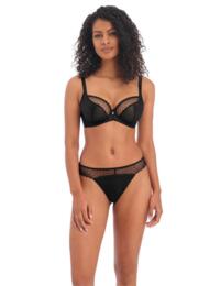 Freya Signature Underwired Plunge Bra 400502 Non Padded Black